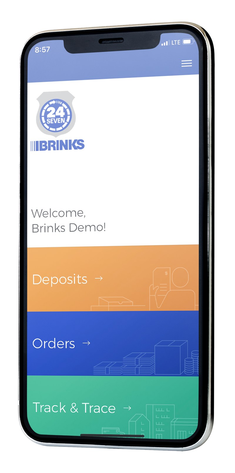 Brink's App on Mobile